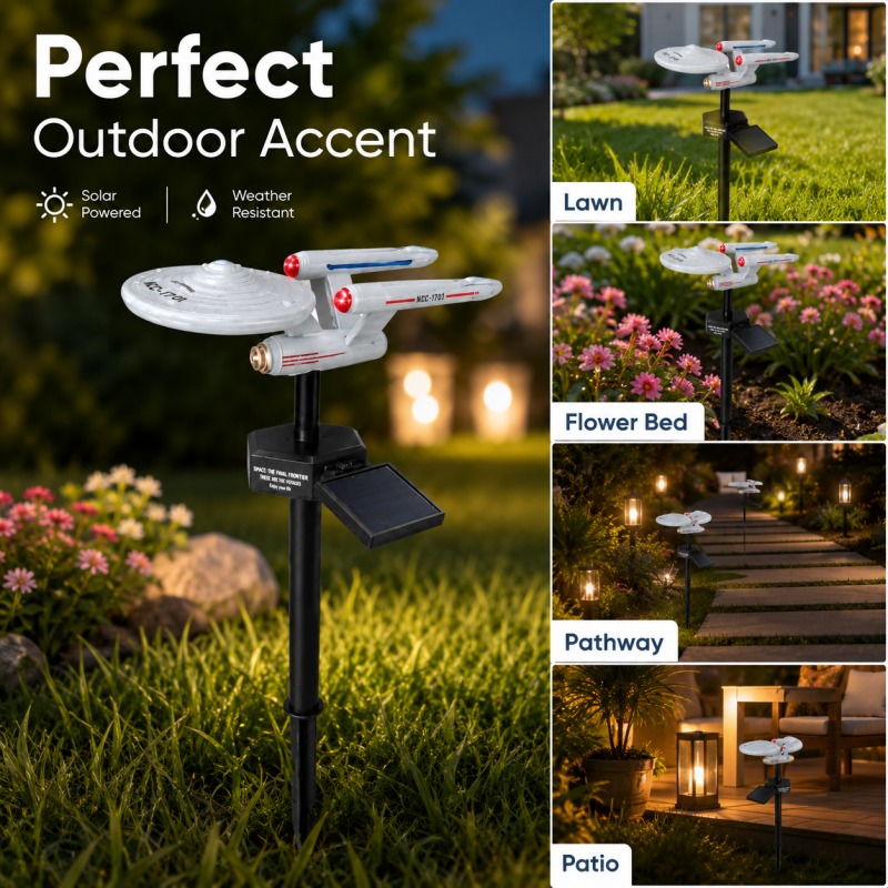 Outdoor Lighting Bollards - Lampu Taman Tenaga Surya Star Trek