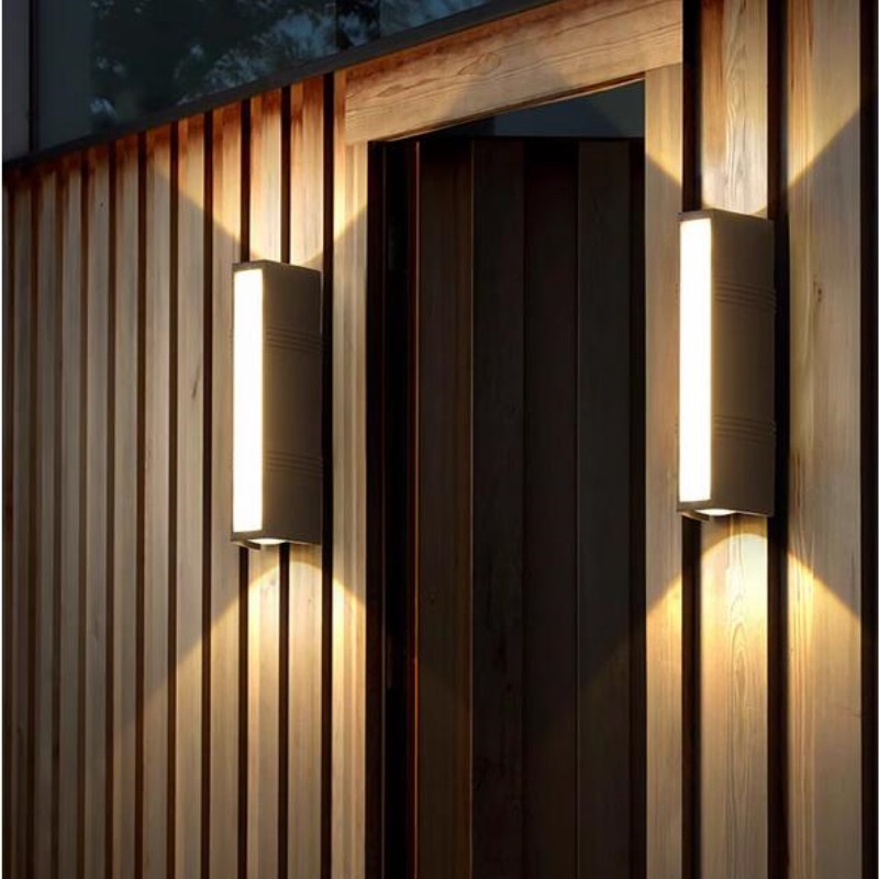 Outdoor Lighting No Wiring - Lampu Dinding LED Strip Atas Bawah