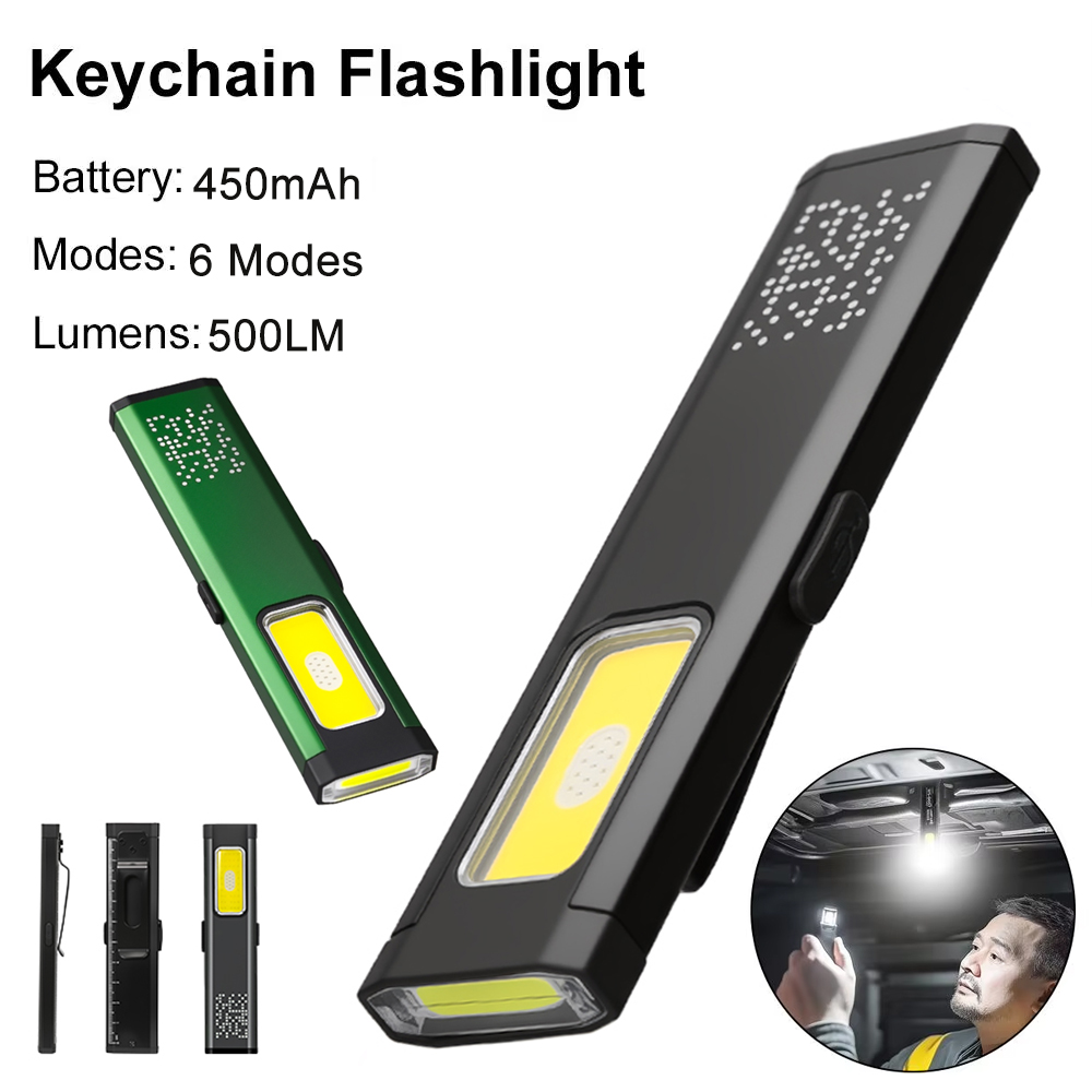 Outdoor Lighting Permanent - Senter LED Mini Portabel Isi Ulang,