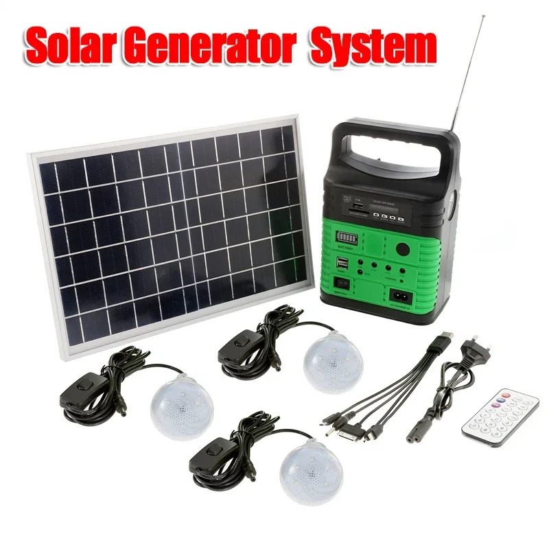 Outdoor Lighting Bollards - Generator tenaga surya Kemah portabel, panel