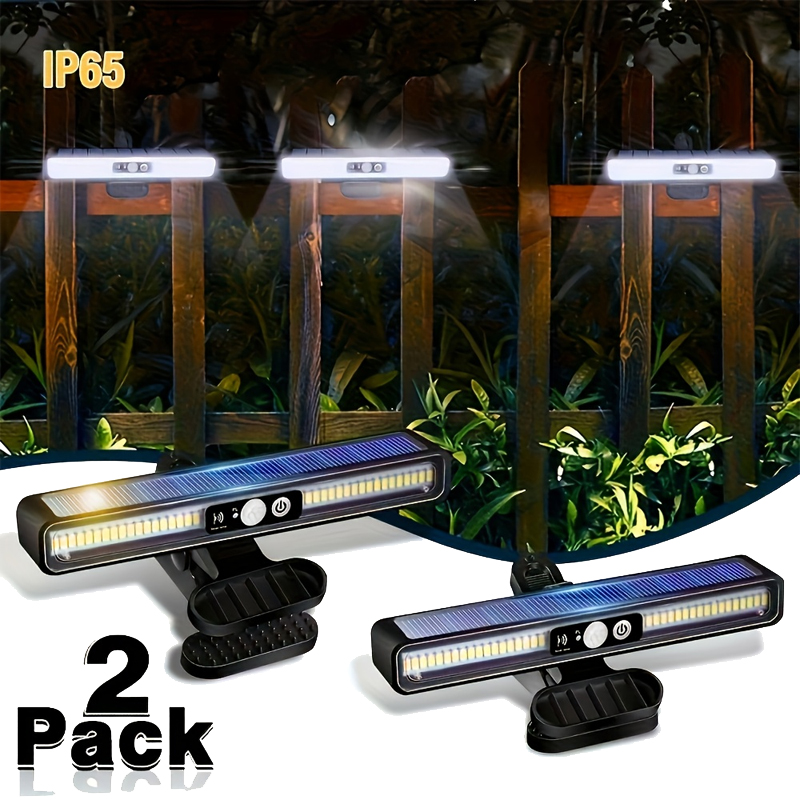 Outdoor Lighting On Fence - Lampu Gerak Tenaga Surya Clip On