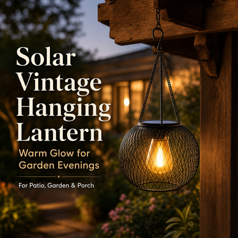 Hanging Outdoor Lighting - Lampu Lantai Gantung LED Tenaga Surya