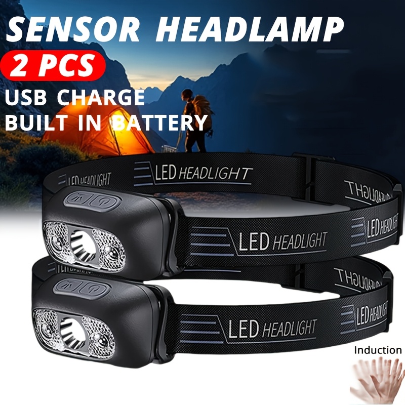 Outdoor Lighting Sensor - Lampu Kepala LED Portabel Sensor Cahaya