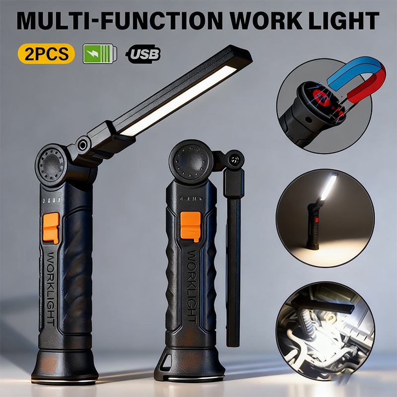 Outdoor Lighting Fixtures - Senter LED COB Portabel Lampu Kerja