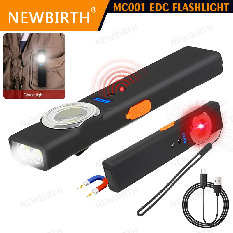Outdoor Lighting Sensor - Senter LED Sensor Portabel dengan Lampu