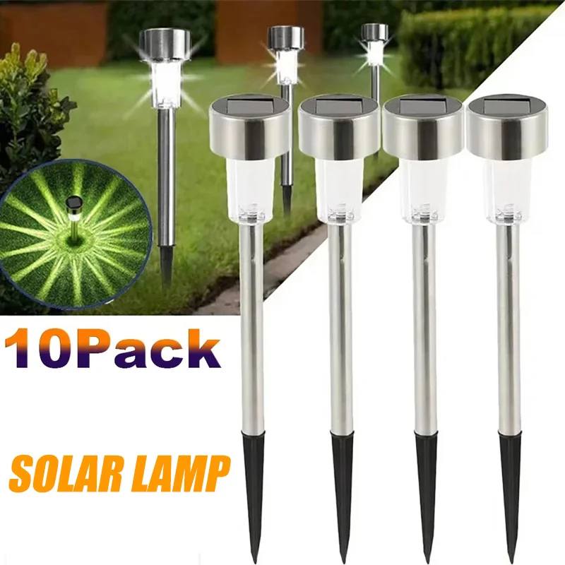 Outdoor Lighting On Fence - Lampu Taman tenaga surya, lampu taman