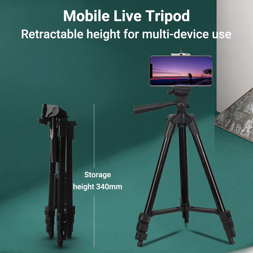 Outdoor Lighting Setup Photography - Tripod Aluminium yang Dapat Disesuaikan, Lipat,
