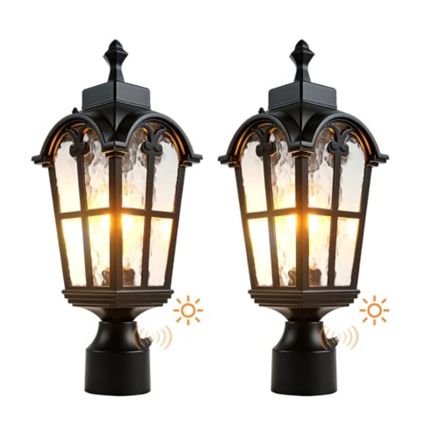 Outdoor Lighting Fixtures - Lampu Tiang Luar Ruangan Sensor, Lampu
