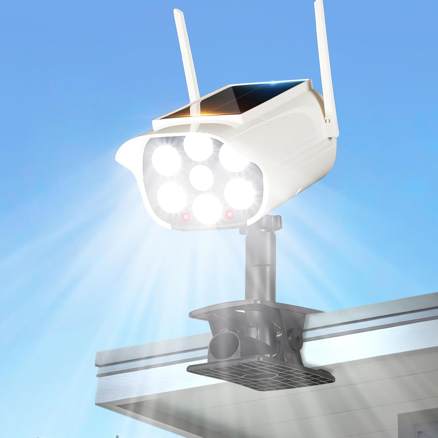 Outdoor Lighting On Fence - Lampu Jalan Tenaga Surya LED Clip