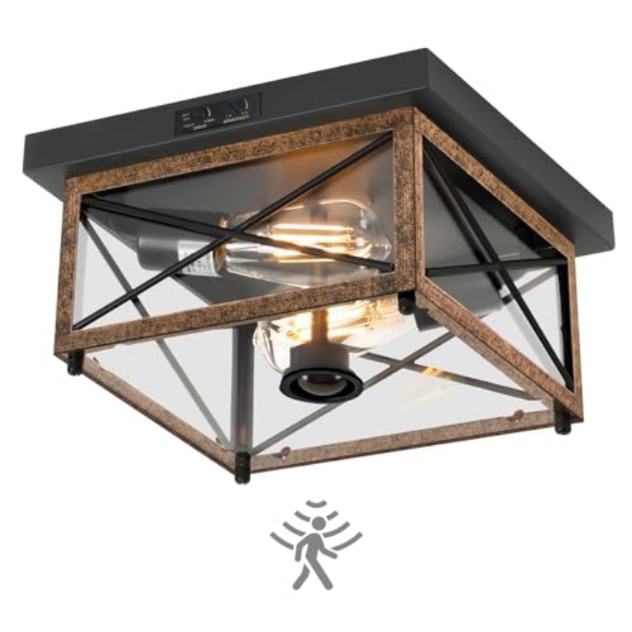 Outdoor Lighting With Motion Sensor - Lampu Plafon Luar Ruangan dengan Sensor