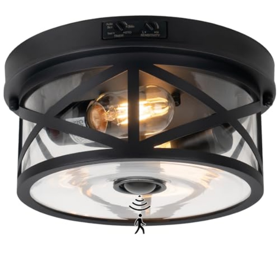 Outdoor Lighting Fixtures - Lampu Langit-langit Luar Ruangan dengan Sensor