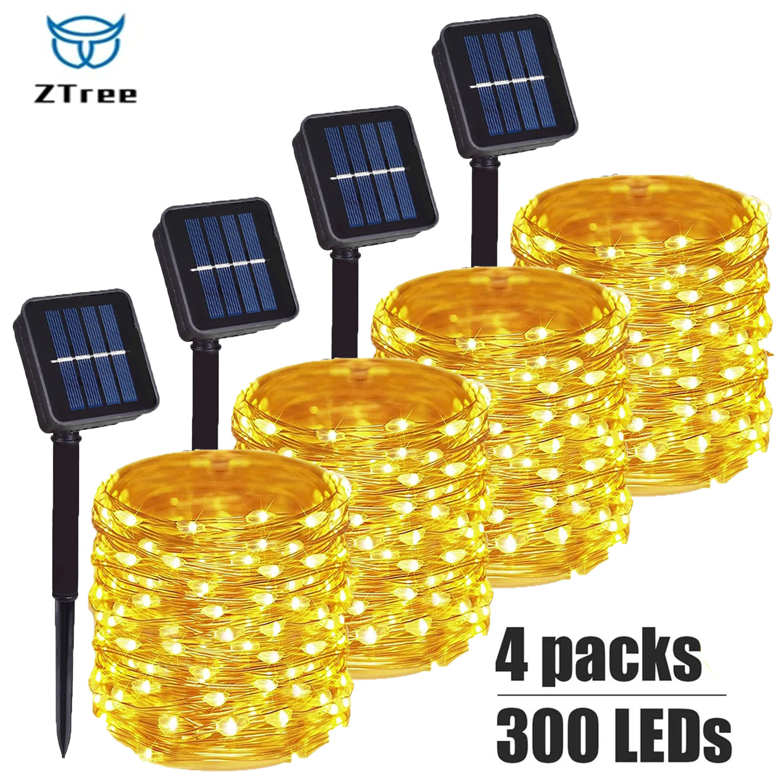Outdoor Lighting No Wiring - Lampu tali tenaga surya, 1 ~