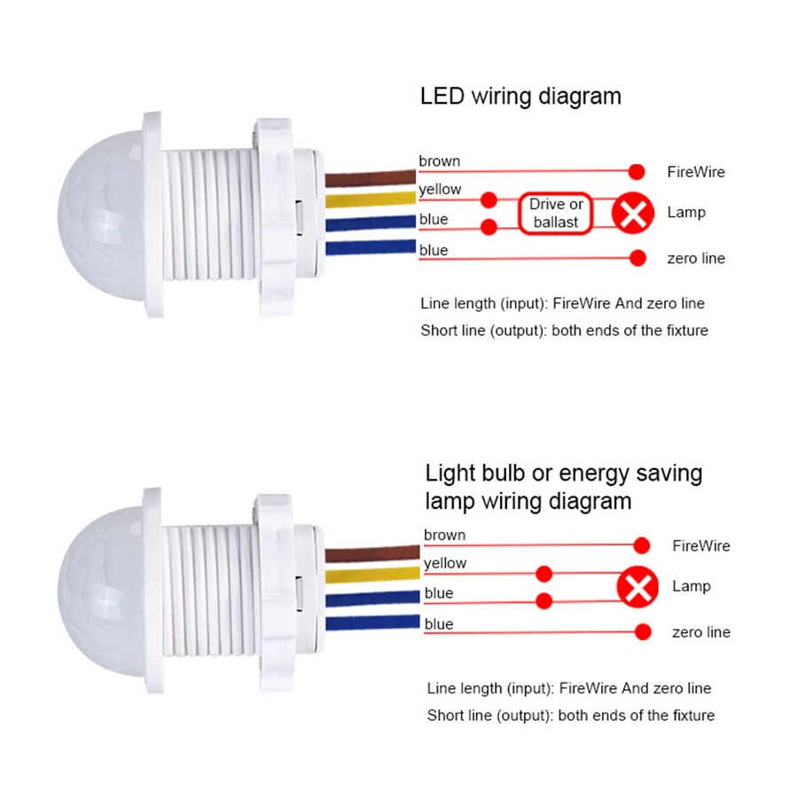 Outdoor Lighting With Motion Sensor - Detektor Sensor Gerak PIR Sakelar Pintar