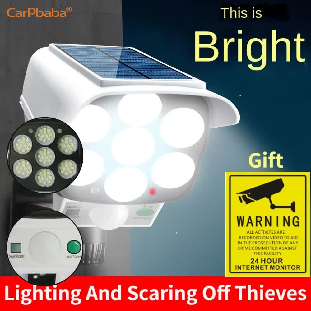 Outdoor Lighting With Motion Sensor - Lampu Surya Luar Ruangan Sensor Gerak