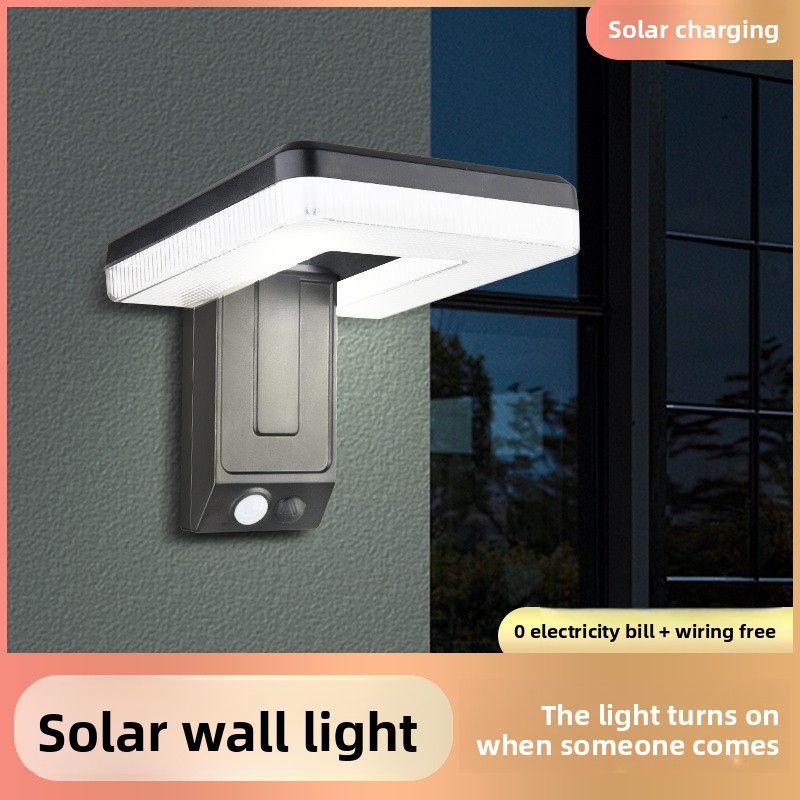 Outdoor Lighting With Motion Sensor - Lampu Dinding Tenaga Surya Lipat Luar