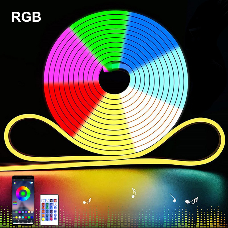 Strip Neon LED RGB 5V USB Blue - Outdoor Lighting No Wiring ulasan dan harga