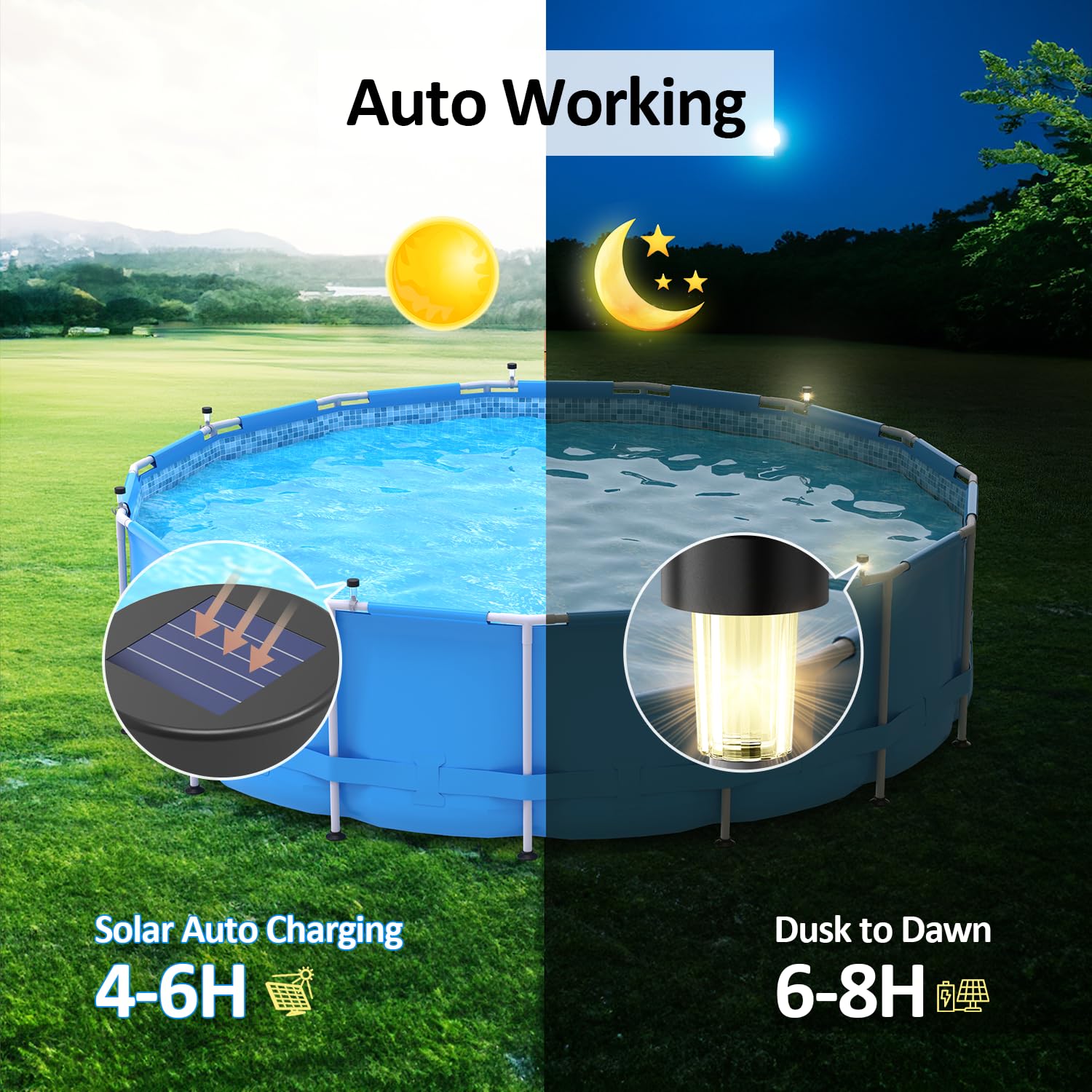6 paket bingkai lampu kolam te - Outdoor Lighting On Fence ulasan dan harga