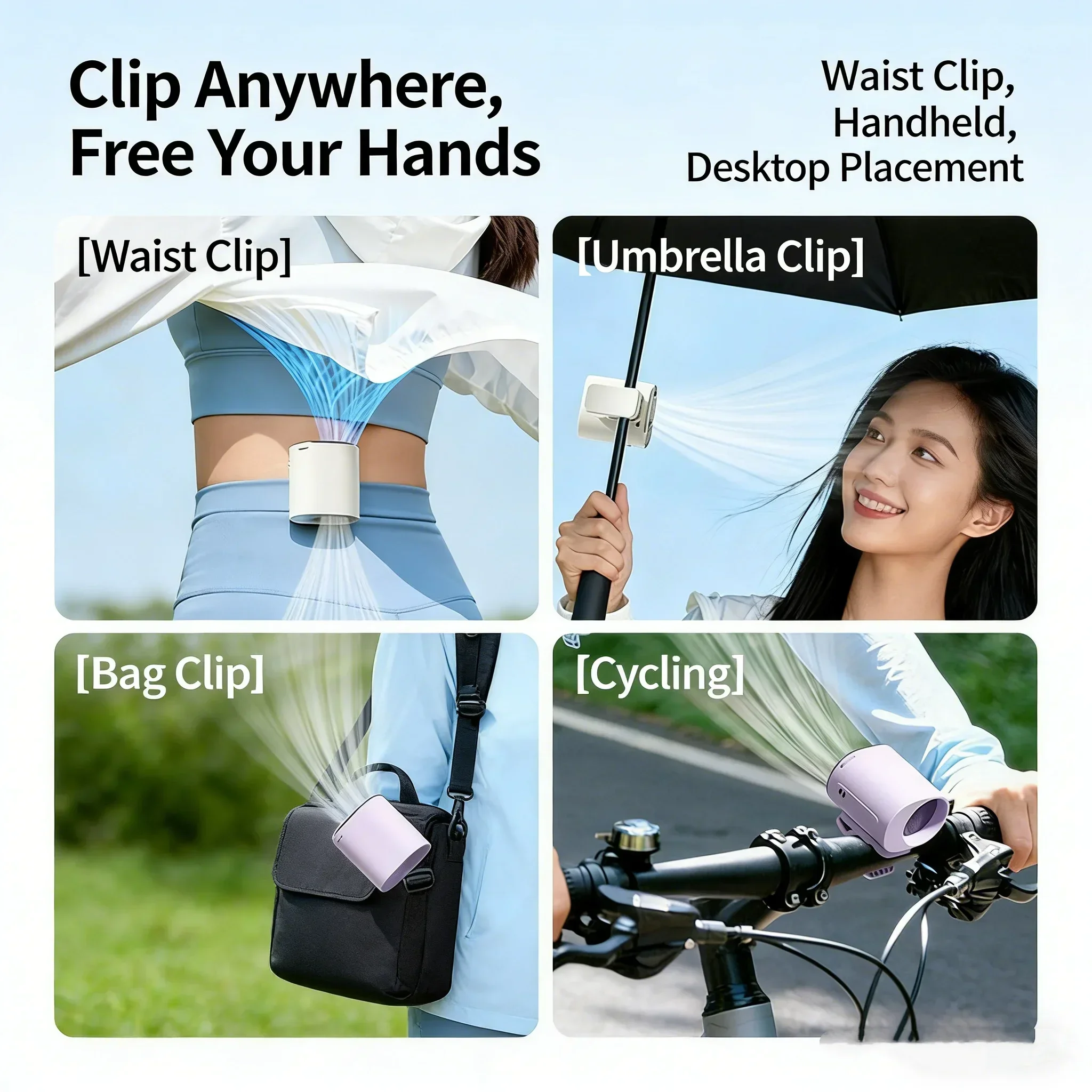 Kipas Leher Gantung dengan Lay - Umbrella Led Clip ulasan dan harga