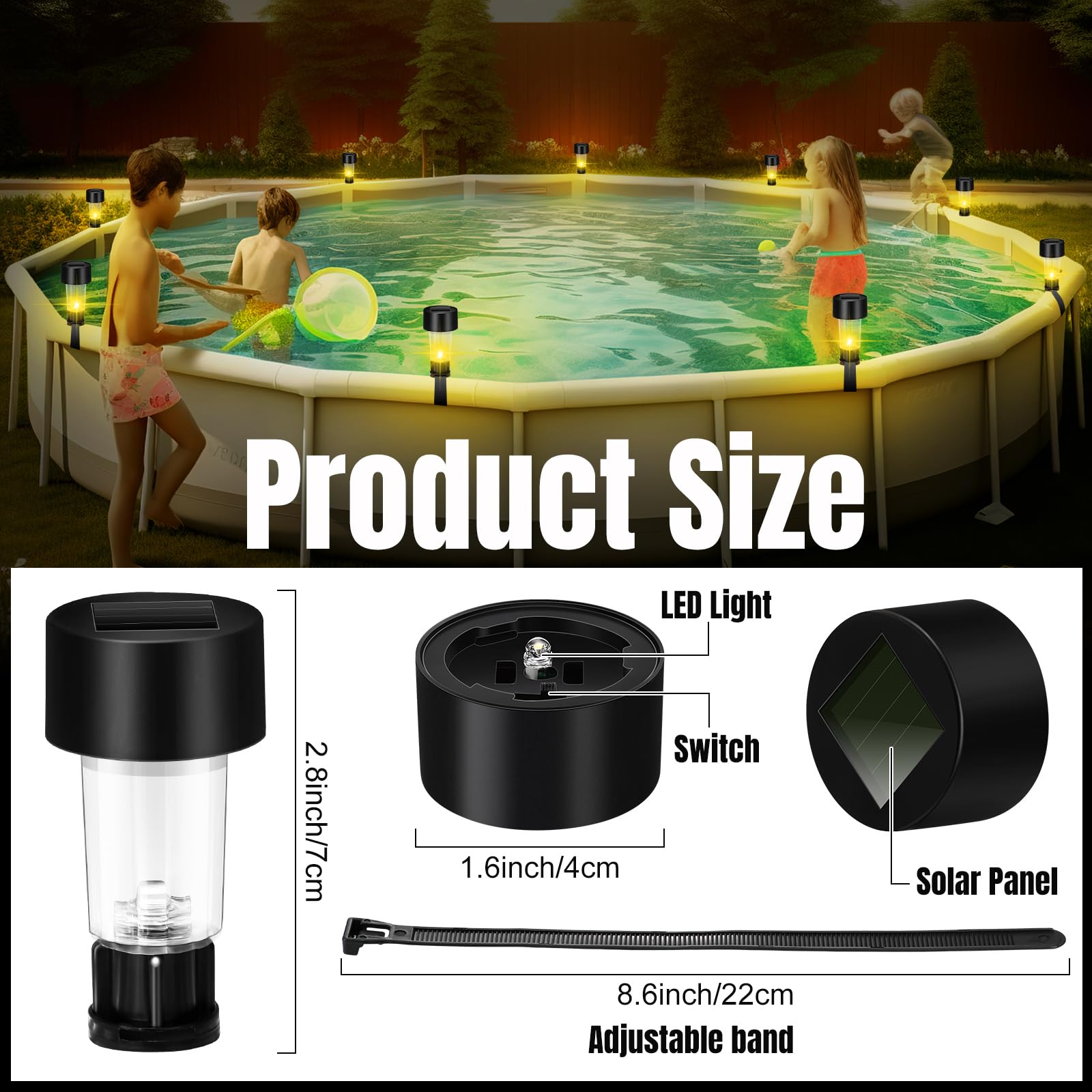 6 Paket Bingkai Lampu Kolam Su - Outdoor Lighting On Fence ulasan dan harga