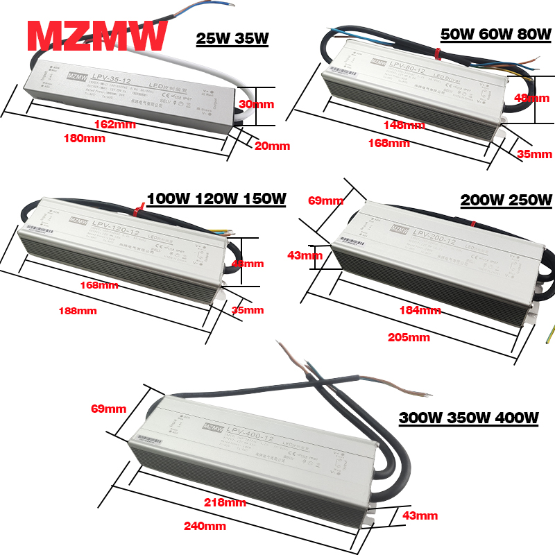 MZMW IP67 catu daya sakelar LE - Outdoor Lighting Transformer Box ulasan dan harga