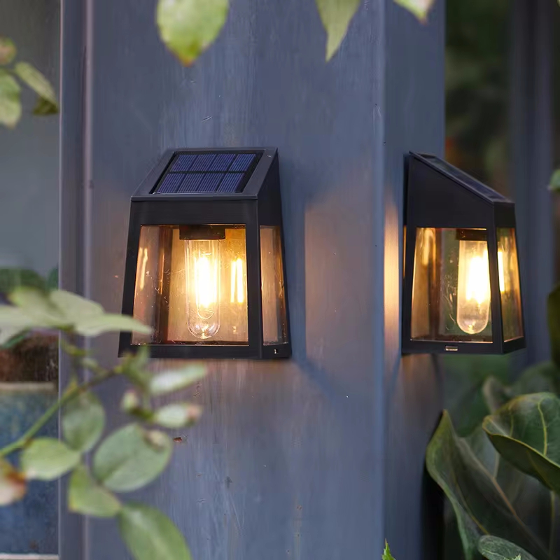 Lampu Dinding tenaga surya, la - Outdoor Lighting On Fence ulasan dan harga