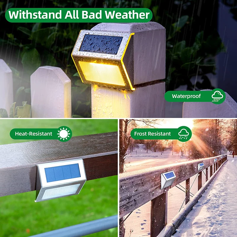 1-12 Paket Lampu Dek Tenaga Su - Outdoor Lighting On Fence ulasan dan harga