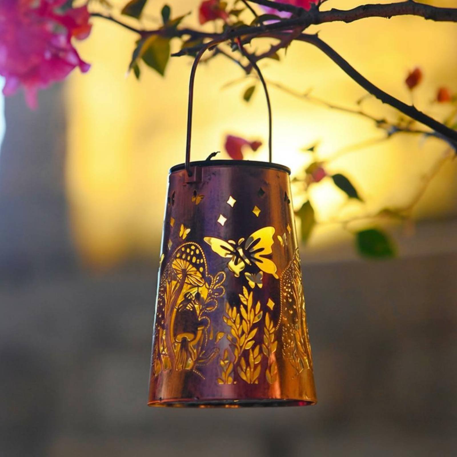 Lampu Taman Motif Bunga, Lampu - Hanging Outdoor Lighting ulasan dan harga