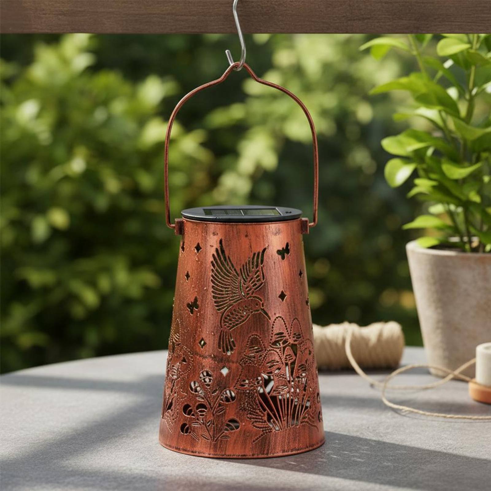 Lampu Taman Motif Bunga, Lampu - Hanging Outdoor Lighting ulasan dan harga