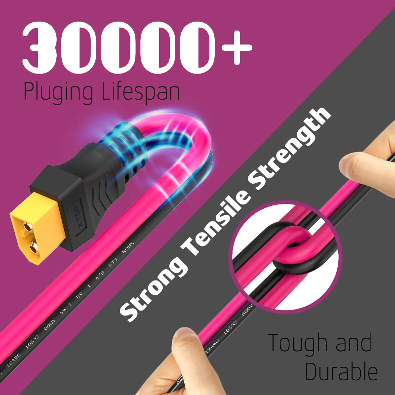Kabel Ekstensi XT60 12AWG XT60 - Outdoor Lighting Extension Cable ulasan dan harga