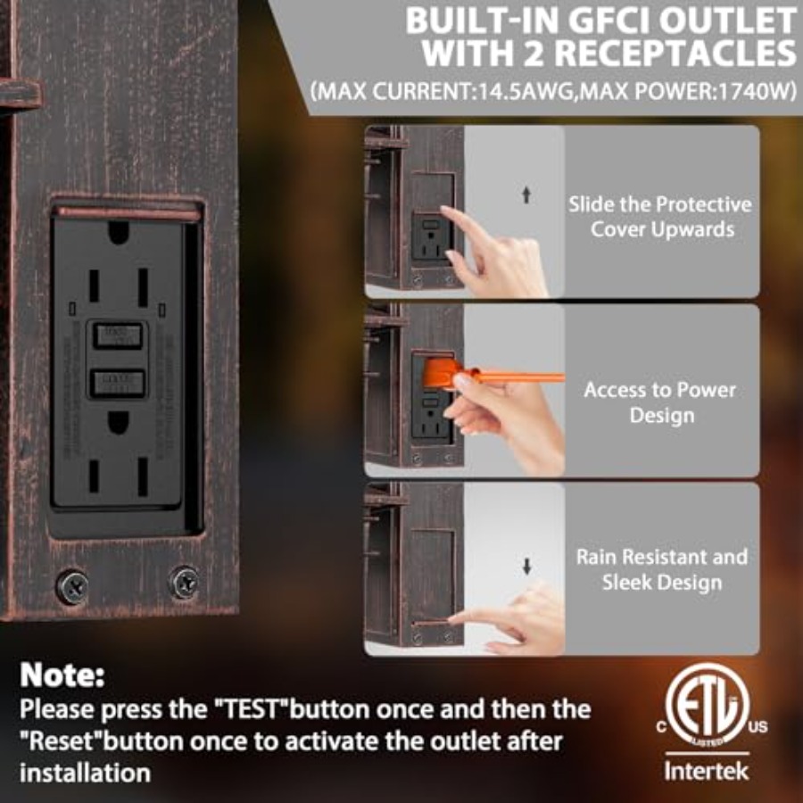 Lampu Luar Ruangan dengan Stop - Solar Wall Sconce ulasan dan harga