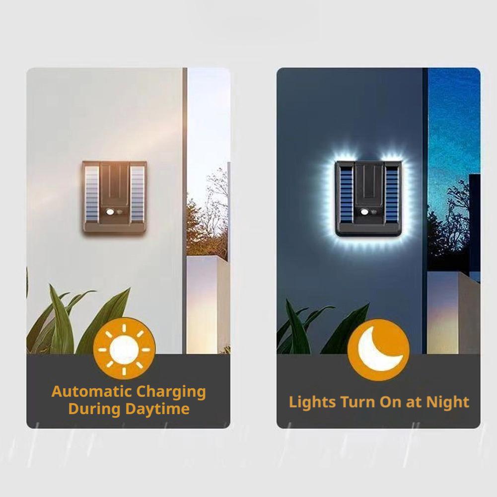 LED Lipat 120 °   Lampu Tenaga - Solar Wall Sconce ulasan dan harga
