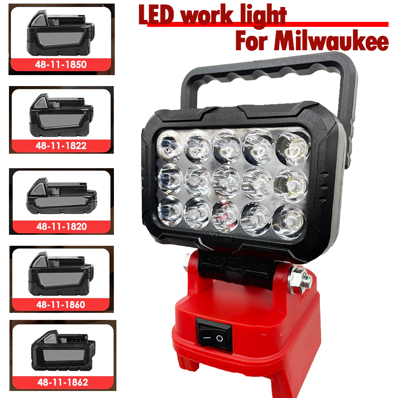Lampu LED untuk Baterai Milwau - Outdoor Lighting Milwaukee ulasan dan harga