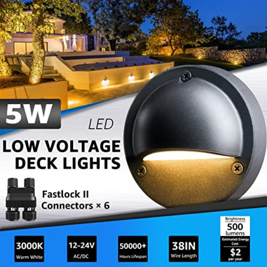 Lampu Dek LED 5W Tegangan Rend - Outdoor Lighting No Wiring ulasan dan harga