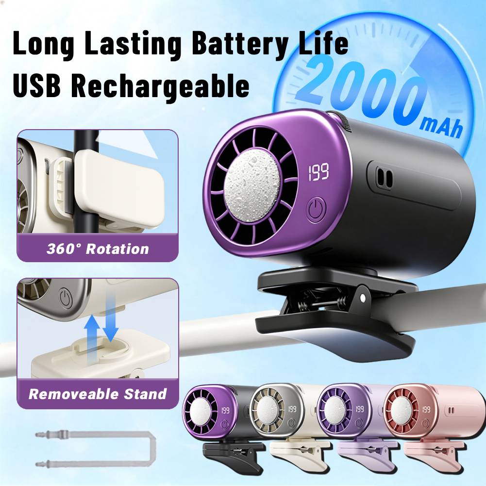 Kipas Angin Portabel USB Mini  - Umbrella Led Clip ulasan dan harga