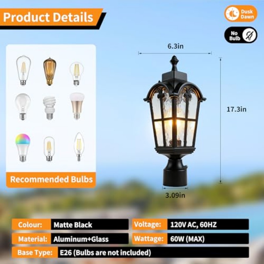 Lampu Tiang Luar Ruangan Senso - Outdoor Lighting Fixtures ulasan dan harga