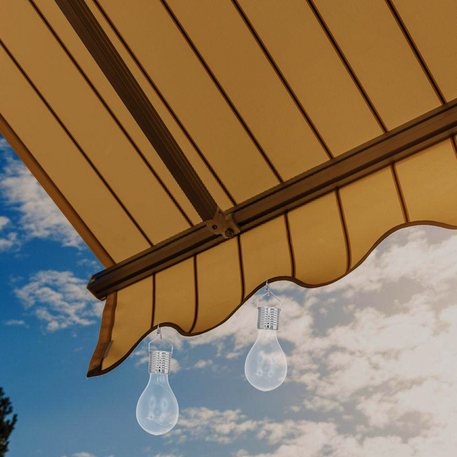 4 Buah Lampu Gantung Kawat Tem - Umbrella Led Clip ulasan dan harga