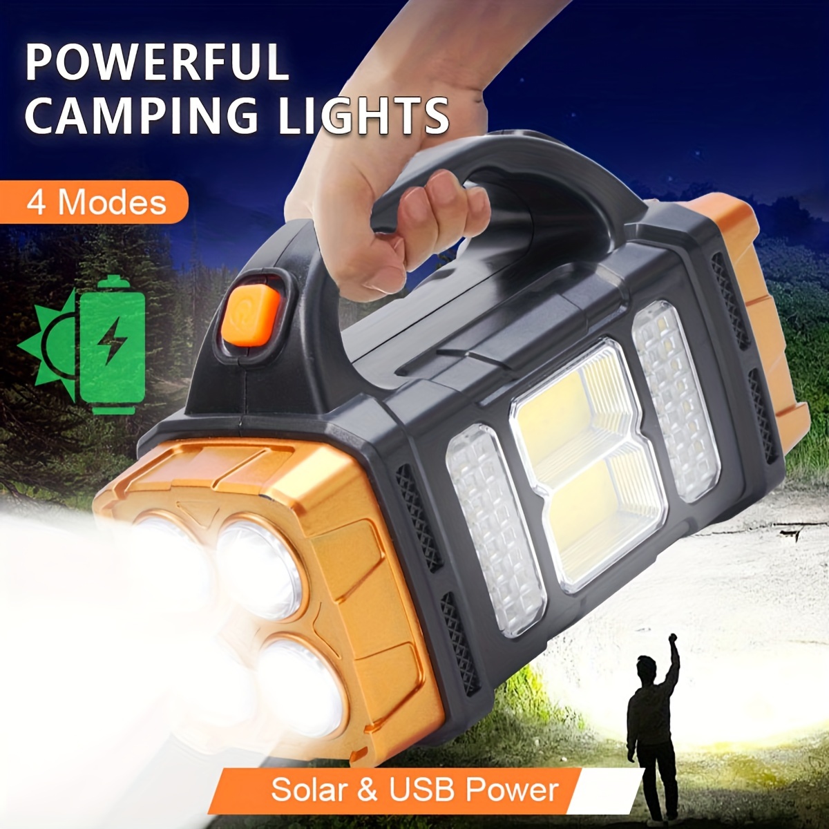 Senter LED Tenaga Surya Daya T - Outdoor Lighting Permanent ulasan dan harga