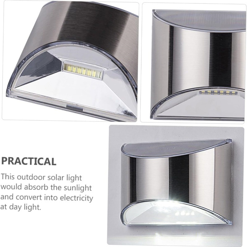 2 Buah Lampu Taman Tenaga Sury - Outdoor Lighting On Fence ulasan dan harga
