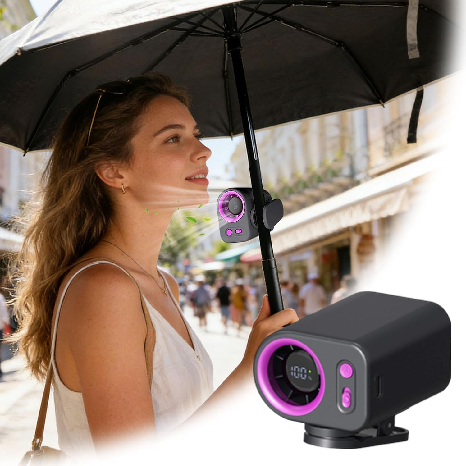 Kipas Klip Pinggang & Kipas Kl - Umbrella Led Clip ulasan dan harga
