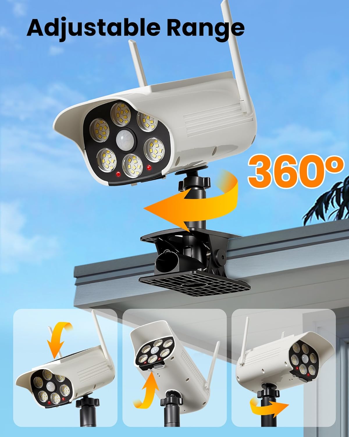 Lampu Jalan Tenaga Surya LED C - Outdoor Lighting On Fence ulasan dan harga
