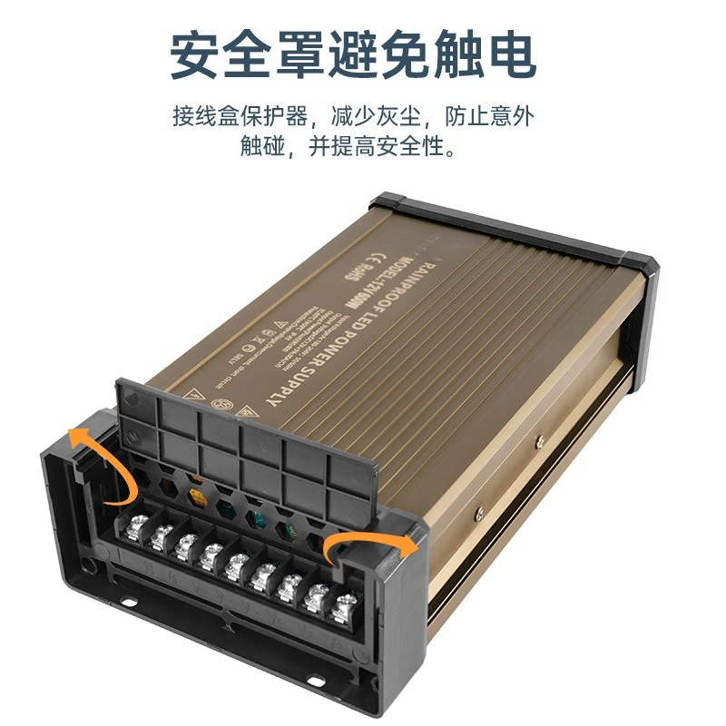 12V 400W Catu Daya Tahan Air L - Outdoor Lighting Transformer Box ulasan dan harga
