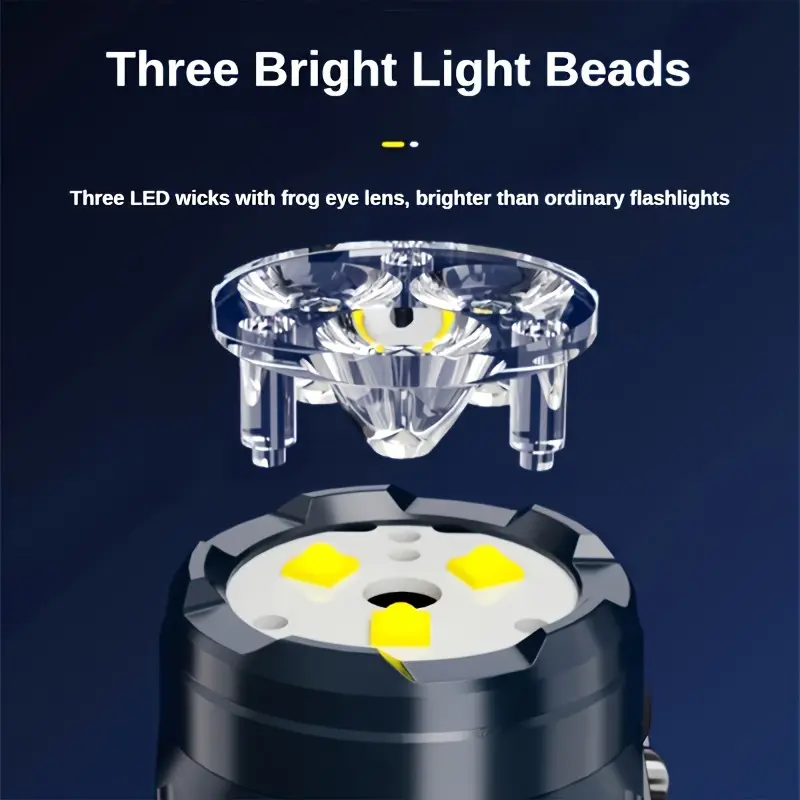 Senter Mini 3LED dengan Klip P - Outdoor Lighting Permanent ulasan dan harga