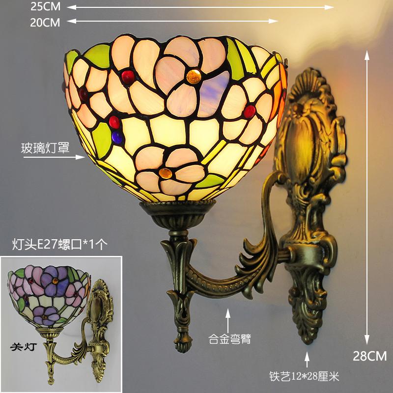 Lampu dinding kaca patri Tiffa - Solar Wall Sconce ulasan dan harga