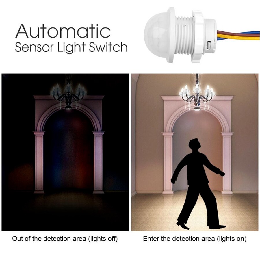 Detektor Sensor Gerak PIR Sake - Outdoor Lighting With Motion Sensor ulasan dan harga