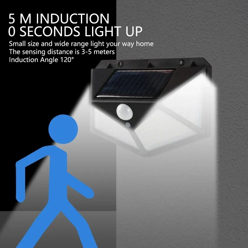 Sensor Gerak 100LED Lampu Dind - Outdoor Lighting With Motion Sensor ulasan dan harga