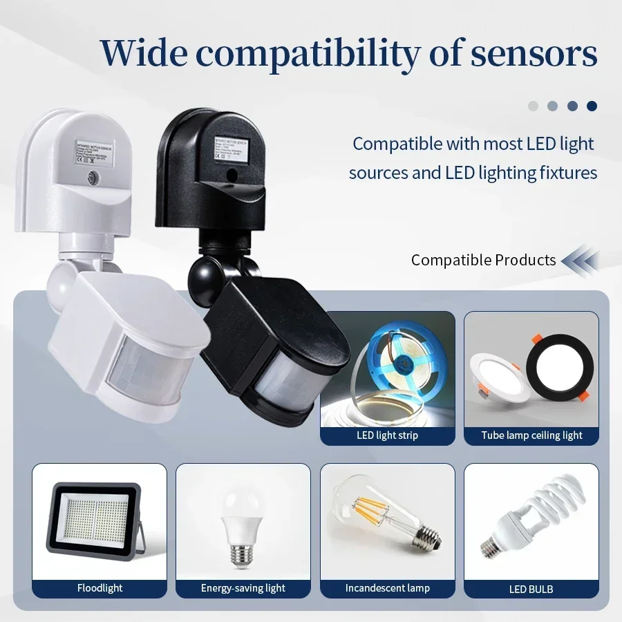 12V PIR Sensor Gerak 110-240V  - Outdoor Lighting With Motion Sensor ulasan dan harga